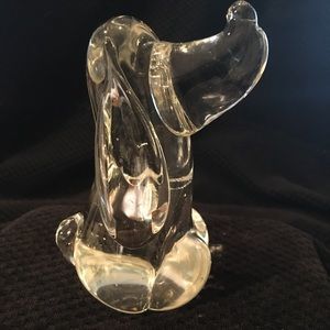 Cute glass dog figurine